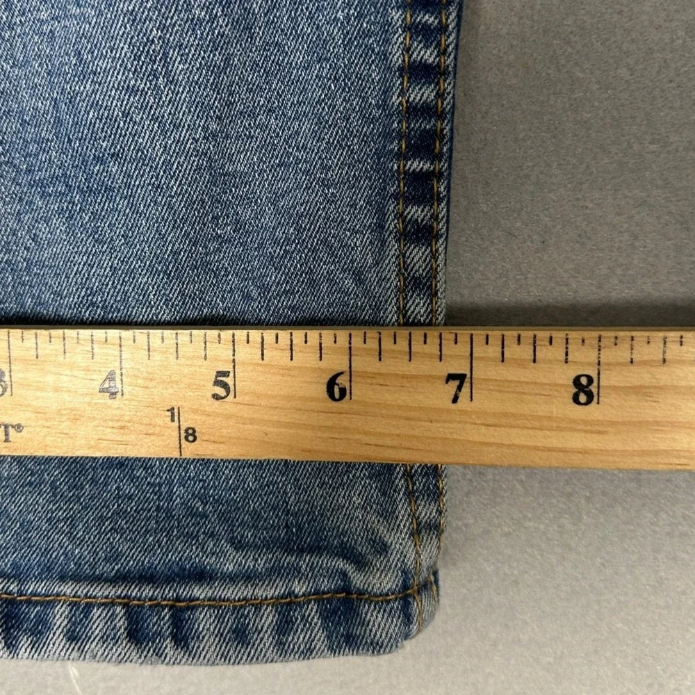 Levis 514 Jeans Mens 36X30 Blue Straight Fit Distressed Classic 5-Pocket Denim